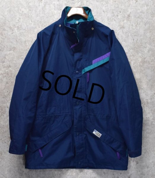 画像5: ビンテージ【カナダ製】SIERRA DESIGNS 【シエラデザインズ】【紺×エメラルド】ゴアテックス【ナイロンパーカー】【サイズL】  (5)