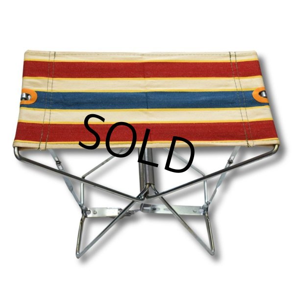 画像1: 60's~【デッドストック】コンパクト【フォールディングチェア】【折りたたみ椅子】  (1)