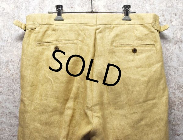 画像6: POLO RALPH LAUREN【ラルフローレン】ベージュ【アジャスター付き】【リネンパンツ】リネンスラックス【34X30】  (6)