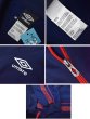 画像2: ビンテージ【UMBRO】【アンブロ】【紺×赤】トラックジャケット【トラックジャージ】【サイズXL】  (2)