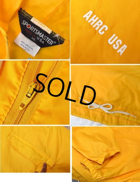 画像2: ~90's【USA製】【ビンテージ】【SPORTS MASTER】【スポーツマスター】【黄色】【ナイロン】【アノラックパーカー】【サイズXXL】  (2)