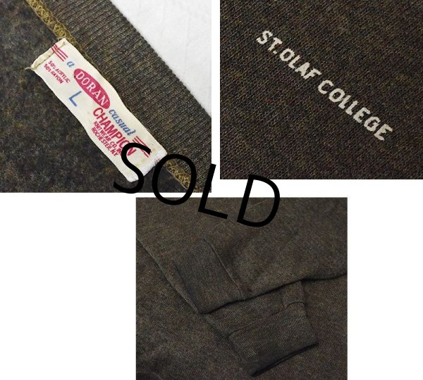 画像2: ~70's【ビンテージ】【Champion】【チャンピオン】【DORAN】【Vネックセーター】【サイズL】  (2)