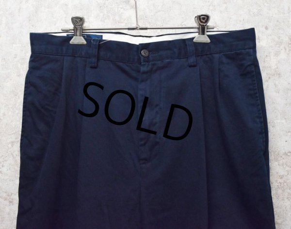 画像5: 【ラルフローレン】POLO RALPH LAUREN【紺】【ネイビー】HAMMOND PANTS【2タック】【コットンパンツ】【32×30】  (5)