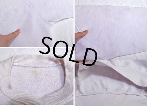 画像3: 60∼70's【ビンテージ】【CAROLINA COUGARS】【カロライナ・クーガーズ】【染み込みプリント】【白】【スウェット】  (3)