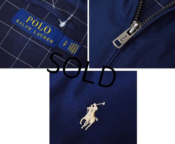 画像2: 【RALPH LAUREN】【ラルフローレン】ネイビー【紺】ブルゾン【ジップアップジャケット】スウィングトップ【サイズS】  (2)