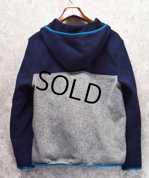 画像3: L.L.Bean 【ＬＬビーン】【紺ｘ霜降りグレー】【フリースパーカー】【サイズＬ】  (3)
