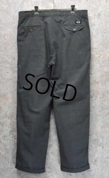 画像4: ビンテージ【DOCKERS】ドッカーズ【青×グレー】チェック【2タックコットンパンツ】【W35程度】  (4)