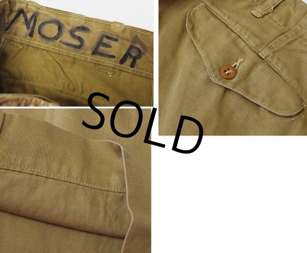 画像3: 【40's】【ビンテージ】米軍実物【USMC】【チノパンツ】【チノパン】【W30程度】  (3)