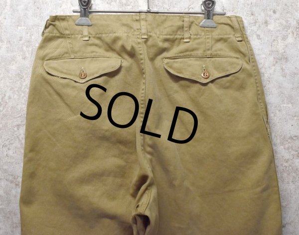 画像7: 【40's】【ビンテージ】米軍実物【USMC】【チノパンツ】【チノパン】【W30程度】  (7)