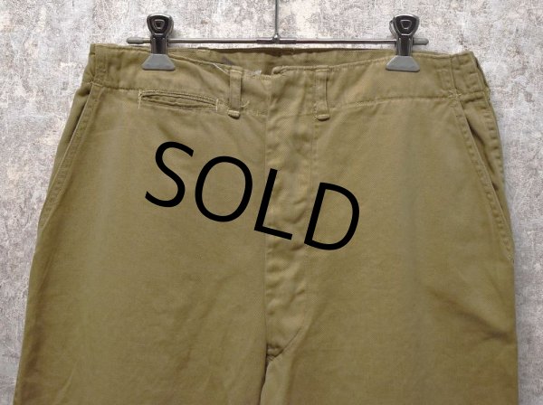 画像6: 【40's】【ビンテージ】米軍実物【USMC】【チノパンツ】【チノパン】【W30程度】  (6)