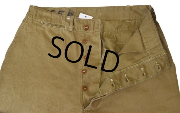画像4: 【40's】【ビンテージ】米軍実物【USMC】【チノパンツ】【チノパン】【W30程度】  (4)