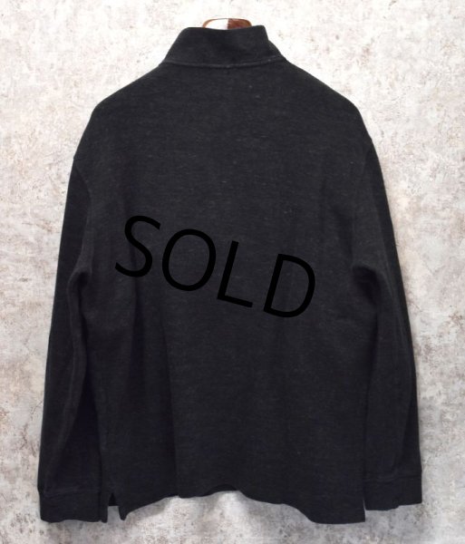 画像4: 【ラルフローレン】チャコールグレー【ハーフジップ】【コットンセーター】【サイズXL】  (4)
