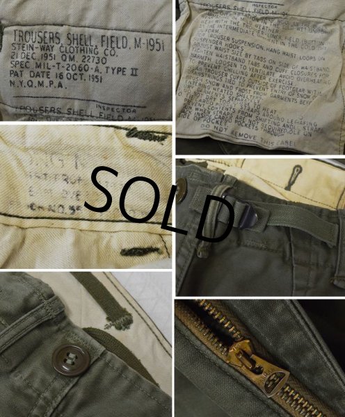 画像3: 【ビンテージ】50's【米軍実物】U.S.ARMY【M-51】【フィールドトラウザーズ】【カーゴパンツ】【M-Long】  (3)