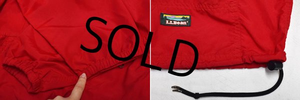 画像3: 80's~【USA製】ビンテージ【L.L.Bean】【ＬＬビーン】赤【アノラックパーカー】【プルオーバージャケット】  (3)