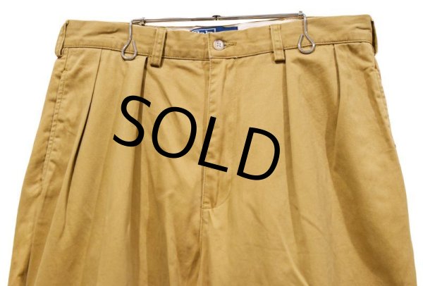 画像6: 【POLO RALPH LAUREN】ラルフローレン【ブラウン】ANDREW PANTS【CLASSIC CHINO】【２タック】【コットンパンツ】【34×32】  (6)
