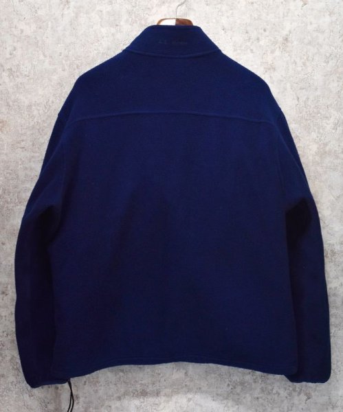 画像3: LLビーン【L.L.bean】【紺】【ハーフジップ】【フリースジャケット】【サイズM-L】  (3)