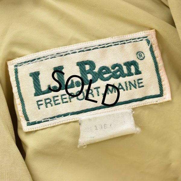 画像2: 80’s~USA製【ビンテージ】L.L.Bean【LLビーン】【ベージュ】【ナイロンブルゾン】【サイズM】  (2)