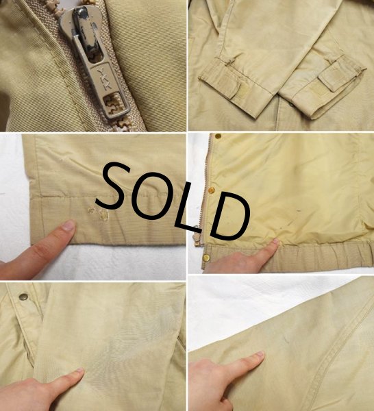画像4: 80’s~USA製【ビンテージ】L.L.Bean【LLビーン】【ベージュ】【ナイロンブルゾン】【サイズM】  (4)