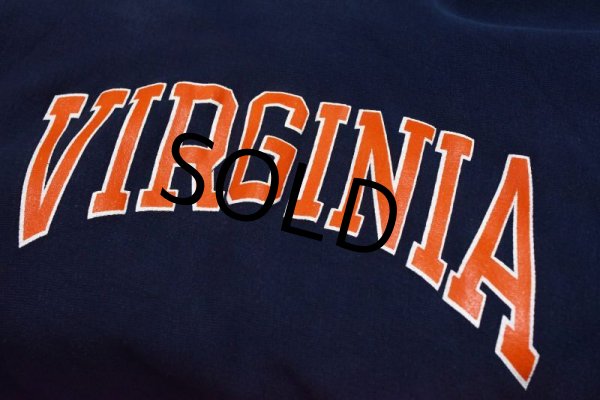 画像4: 80's【USA製】【ビンテージ】【チャンピオン】【Champion】【トリコタグ】【リバースウィーブパーカー】紺【VIRGINIA】【サイズＸＸＬ】  (4)