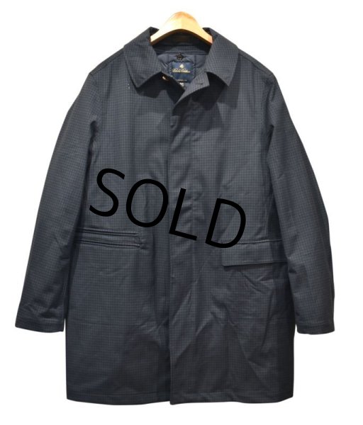 画像4: 【ブルックスブラザーズ】【紺×黒ギンガム】【レインコート】【ステンカラーコート】【スプリングコート】【46R】  (4)