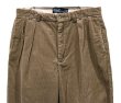 画像5: 【ラルフローレン】POLO RALPH LAUREN【ベージュ】ANDREW PANTS【２タック】【コーデュロイパンツ】【32×30】  (5)