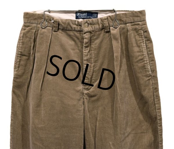 画像5: 【ラルフローレン】POLO RALPH LAUREN【ベージュ】ANDREW PANTS【２タック】【コーデュロイパンツ】【32×30】  (5)