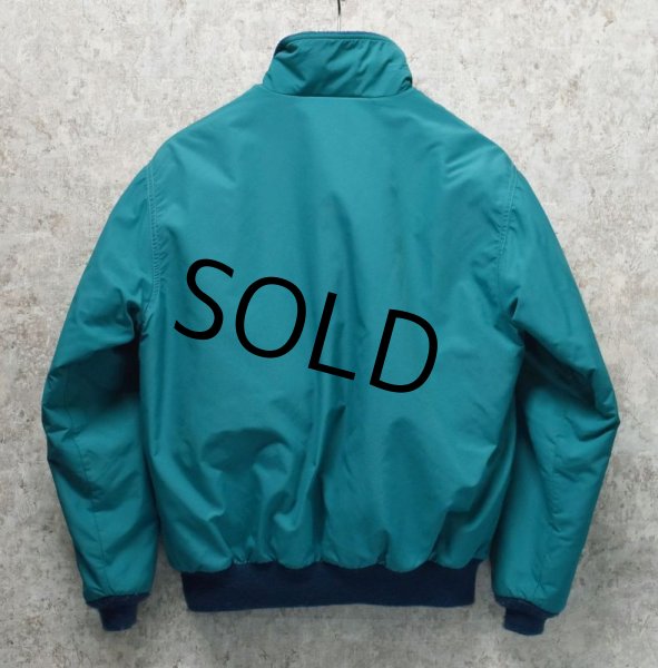画像3: 80's~【ビンテージ】L.L.Bean【LLビーン】【エメラルドグリーン×青】【ウォームアップジャケット】【レディースL】  (3)