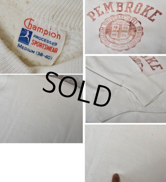 画像2: 50〜60's【ビンテージ】【チャンピオン】ランタグ【PEMBROKE】【染み込みプリント】【サイズM】  (2)