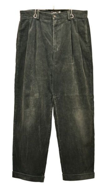 画像2: 【ビンテージ】【オールドギャップ】【GAP】【EASY FIT】2タック【モスグリーン】【コーデュロイパンツ】【34×30】  (2)