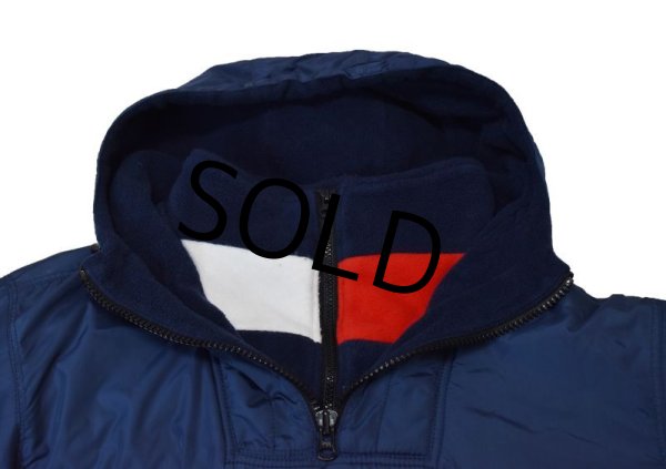 画像3: 【オールド】【Tommy Jeans】【トミーヒルフィガー】【裏フリース】【ナイロンプルオーバー】【サイズM】  (3)