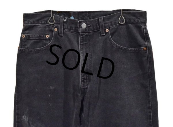 画像7: USA製【ビンテージ】【LEVI'S】【リーバイス５０５】505【黒】【デニムパンツ】ブラックデニム【33ｘ34】  (7)