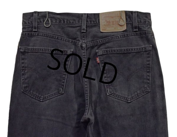 画像6: USA製【ビンテージ】【LEVI'S】【リーバイス５０５】505【黒】【デニムパンツ】ブラックデニム【33ｘ34】  (6)