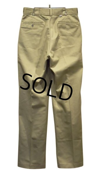 画像4: 80's~【USA製】【ビンテージ】ディッキーズ【Dickies】【ベージュ】【ポリコットン】【ワークパンツ】【33×34】  (4)