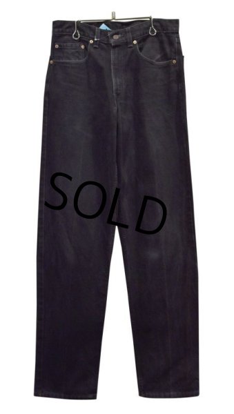 画像2: 90's【USA製】【ビンテージ】【LEVI'S】【リーバイス５５０】550【黒】【デニムパンツ】ブラックデニム【31ｘ34】  (2)
