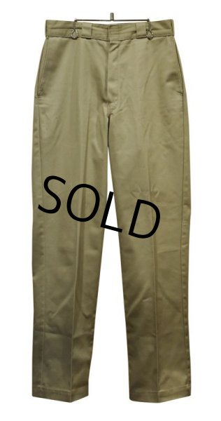 画像2: 80's~【USA製】【ビンテージ】ディッキーズ【Dickies】【ベージュ】【ポリコットン】【ワークパンツ】【33×34】  (2)
