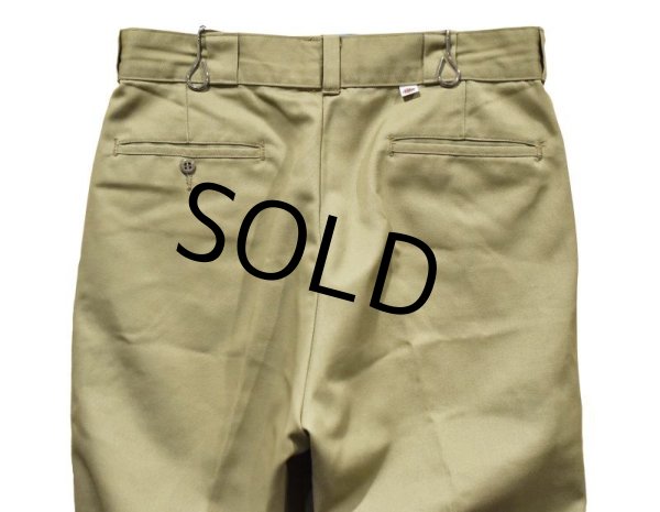 画像6: 80's~【USA製】【ビンテージ】ディッキーズ【Dickies】【ベージュ】【ポリコットン】【ワークパンツ】【33×34】  (6)