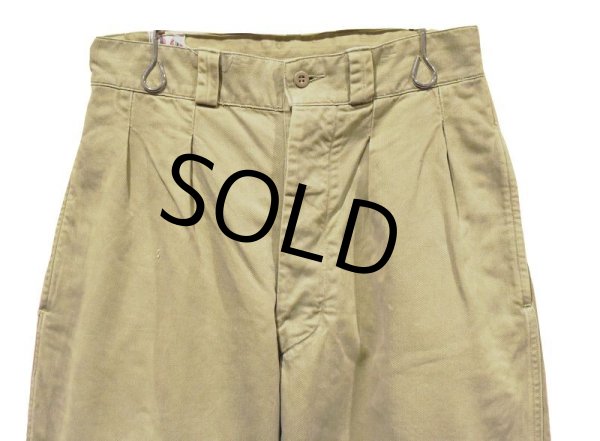 画像6: 【50〜60’s】【ビンテージ】【フランス軍】【Ｍ-52】【フレンチアーミー】【チノパンツ】【W27程度】  (6)