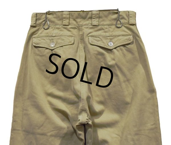 画像7: 【50〜60’s】【ビンテージ】【フランス軍】【Ｍ-52】【フレンチアーミー】【チノパンツ】【W27程度】  (7)