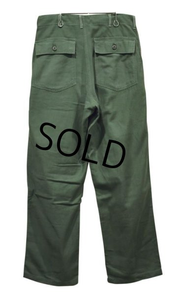 画像5: 【60∼70's】【米軍実物】【ビンテージ】OG107【ベイカーパンツ】UFOボタン【ユーティリティパンツ】【34×33】  (5)