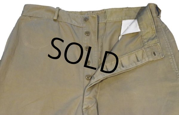 画像4: 【50's】【ビンテージ】【U.S.ARMY】米軍実物【チノパンツ】【チノパン】【34x33】  (4)