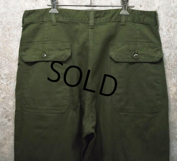 画像5: 【60's】【米軍実物】【ビンテージ】OG107【ベイカーパンツ】【ユーティリティパンツ】【Ｗ３６程度】  (5)