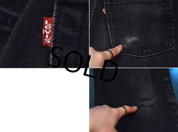 画像4: 【ビンテージ】【USA製】【LEVI'S】【リーバイス】５１２【512】【黒】【デニムパンツ】【29ｘ32】  (4)
