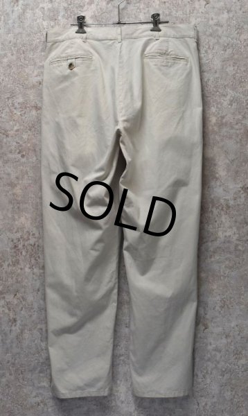 画像4:  ビンテージ 【L.L.Bean】【ＬＬビーン】【TROPIC WEIGHT】【生成り】【２タック】【コットンパンツ】【35×30】  (4)