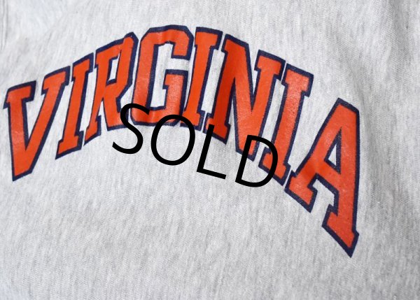 画像4: 80's【USA製】ビンテージ【チャンピオン】Champion【トリコタグ】グレー【VIRGINIA】【リバースウィーブパーカー】【サイズL】  (4)