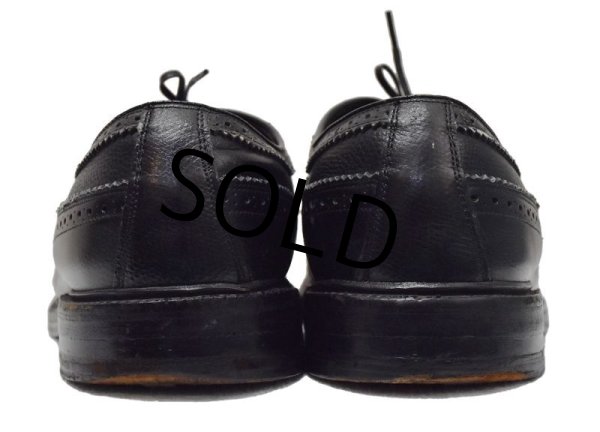 画像6: 【USA製】【ビンテージ】【HANOVER】【ハノーバー】黒【ウィングチップ】レザーシューズ【10 D/B】  (6)