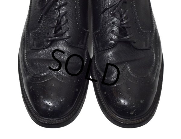 画像8: 【USA製】【ビンテージ】【HANOVER】【ハノーバー】黒【ウィングチップ】レザーシューズ【10 D/B】  (8)