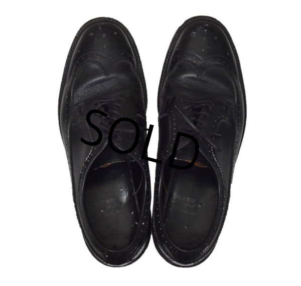 画像4: 【USA製】【ビンテージ】【HANOVER】【ハノーバー】黒【ウィングチップ】レザーシューズ【10 D/B】  (4)