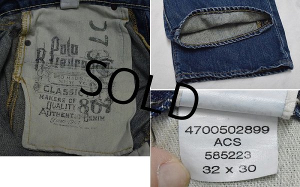 画像4: 【Plolo Ralph Lauren】【ラルフローレン】【クラシック867】【デニムパンツ】【32x30】  (4)