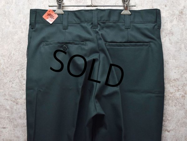 画像5: 80's【デッドストック】【USA製】【ビンテージ】【GARMENT CORP OF AMERICA】【ガーメントコープオブアメリカ】緑【ワークパンツ】【34x30】  (5)