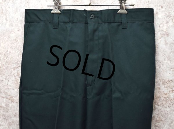 画像6: 80's【デッドストック】【USA製】【ビンテージ】【GARMENT CORP OF AMERICA】【ガーメントコープオブアメリカ】緑【ワークパンツ】【34x30】  (6)